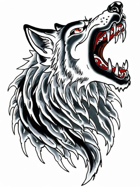 04761-4257540801-best quality, masterpiece,TBD,tattoo, evil wolf ,snow, open mouth,white background,_lora_TBD-000008_0.9_.png